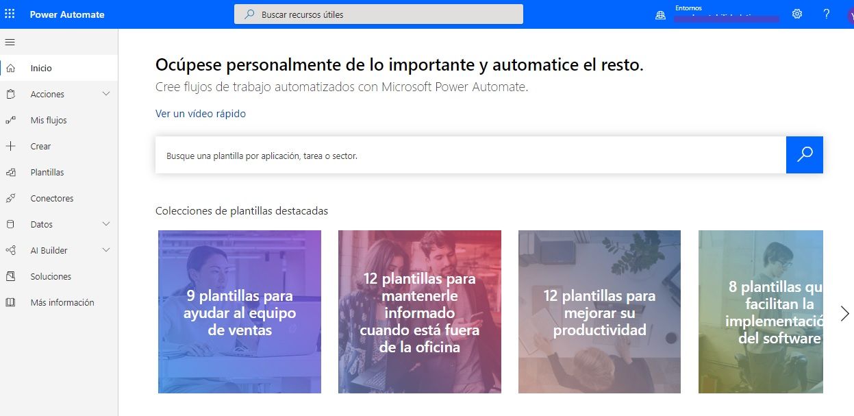 Automatiza tareas con Power Automate de Microsoft