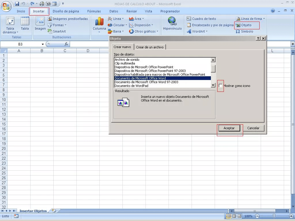 Insertar un objeto vinculado en Excel es fácil y práctico 2 objeto vinculado en Excel