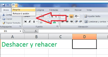 Deshacer y rehacer en Excel: cómo usarlo + atajos imprescindibles 2 Deshacer y rehacer en Excel
