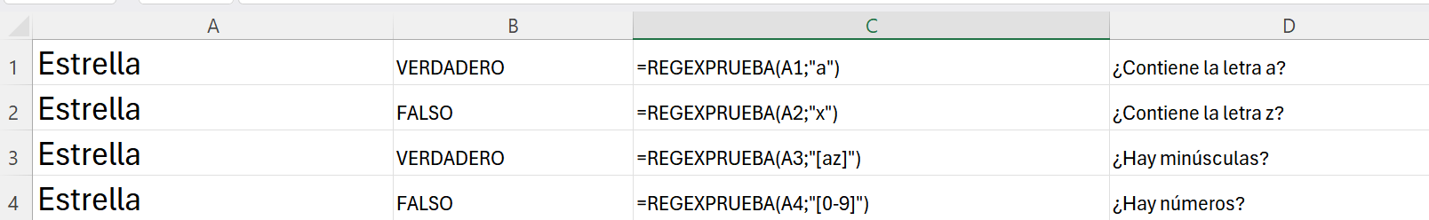 Fórmulas REGEX en EXCEL 3 REGEX en EXCEL