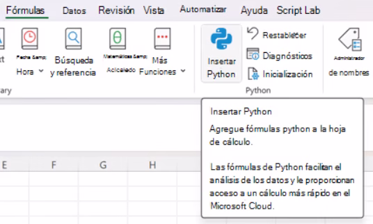 Python en Excel 3 Python en Excel