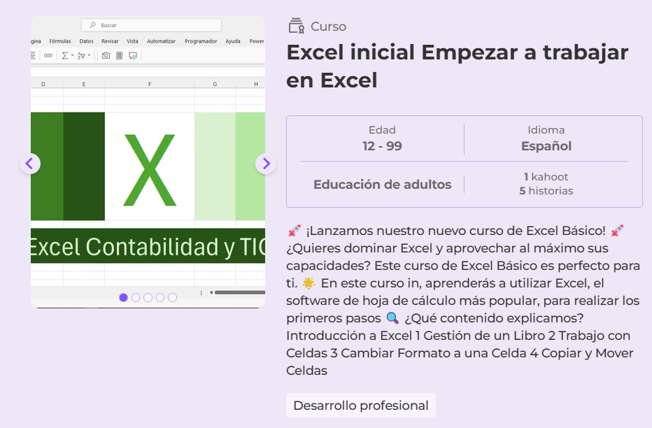 Excel inicial Empezar a trabajar en Excel